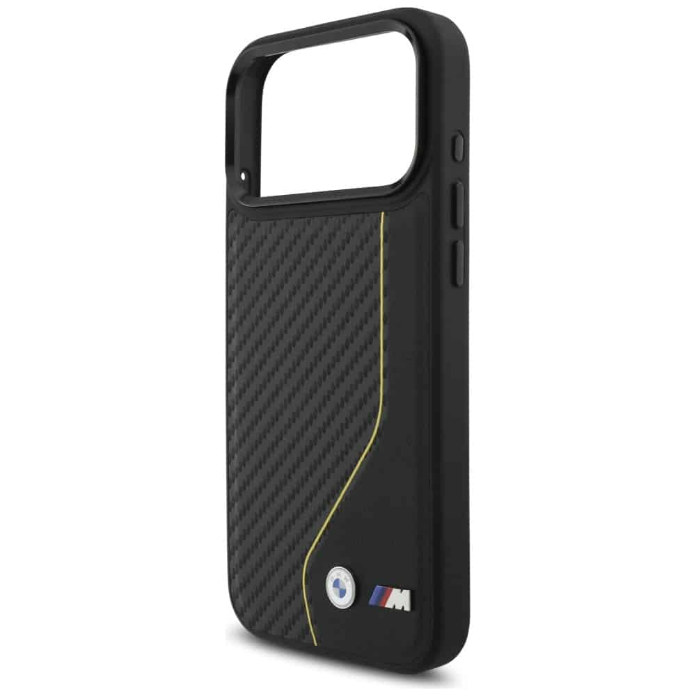 Θήκη Bmw M Carbon Line & Logo Magsafe Για iPhone 17 Pro Max Κίτρινη - Image 6