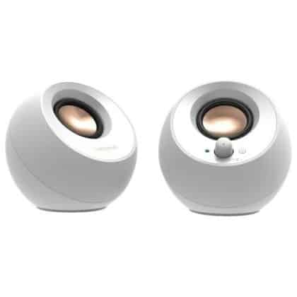 Ηχεία Creative Pebble 2.0 V3 Ξεκούραστα Λευκά Με Bluetooth 5.0 Και USB-C