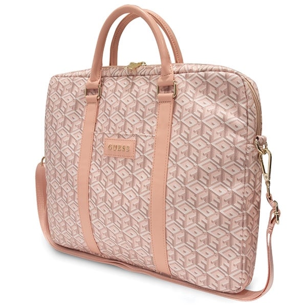 Τσάντα Guess Gucb15hgcfsep 16" Ροζ Gcube Stripes - Image 2