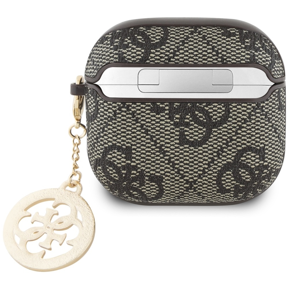 Θήκη Guess 4g Strass Charm Για Airpods 4 Καφέ - Image 2