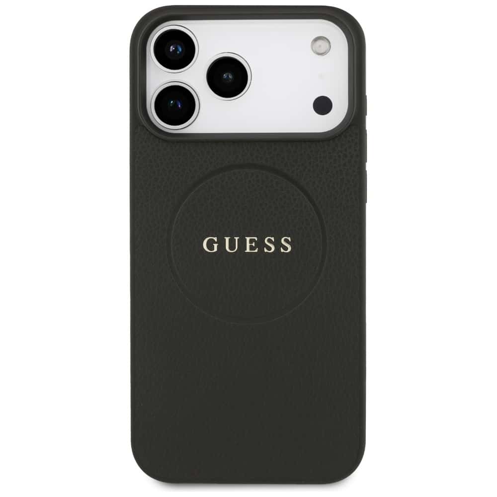 Guess Grained Ring MagSafe - θήκη για Apple iPhone 17 Pro Max - Μαύρο - Image 3