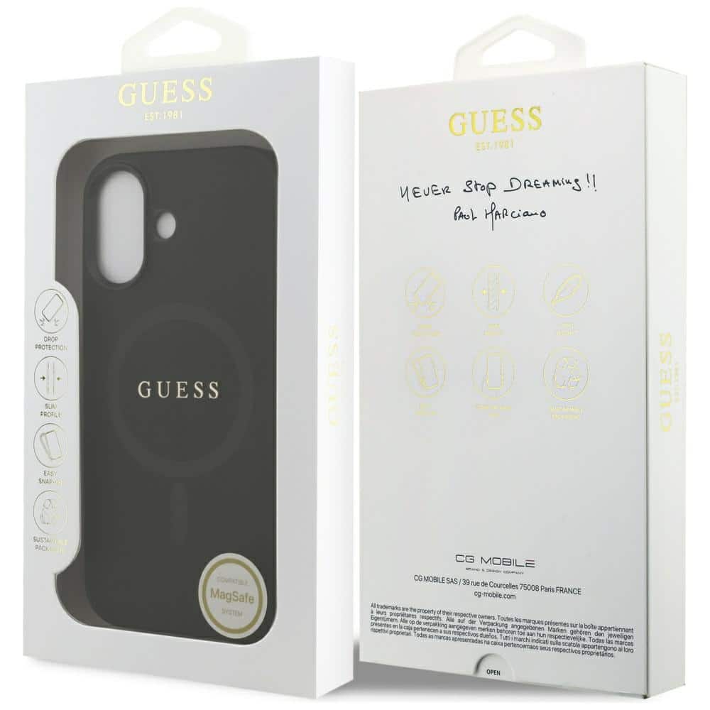 Guess Saffiano Classic Logo MagSafe - θήκη για Apple iPhone 17 - Μαύρο - Image 8
