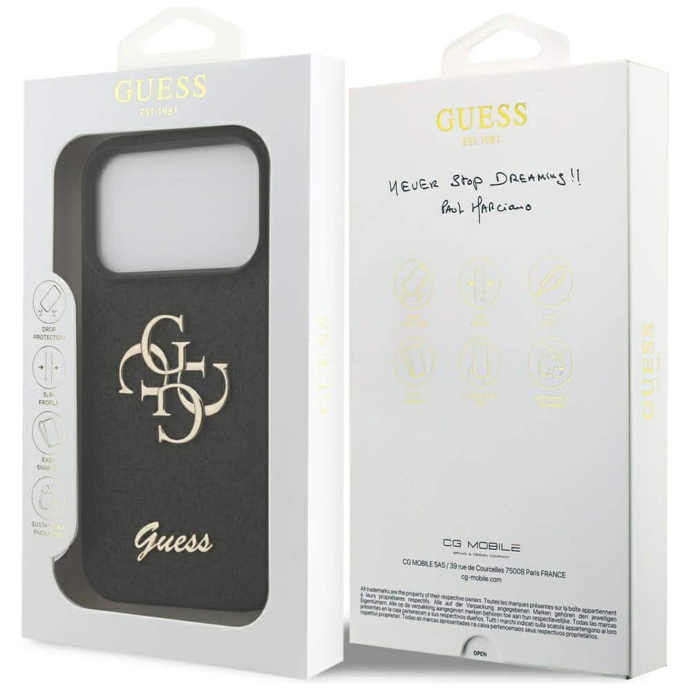 Guess Glitter Fixed Big - θήκη για Apple iPhone 17 Pro - Μαύρο - Image 8