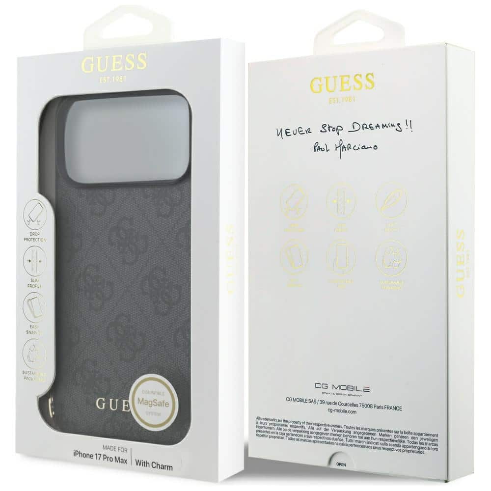 Guess Charms Collection - θήκη για Apple iPhone 17 Pro Max - Μαύρο - Image 7