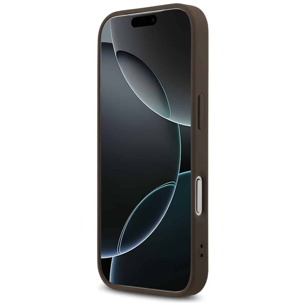 Guess Δερμάτινη Θήκη 4g Triangle Strass Magsafe Για iPhone 17 Pro Καφέ - Image 5