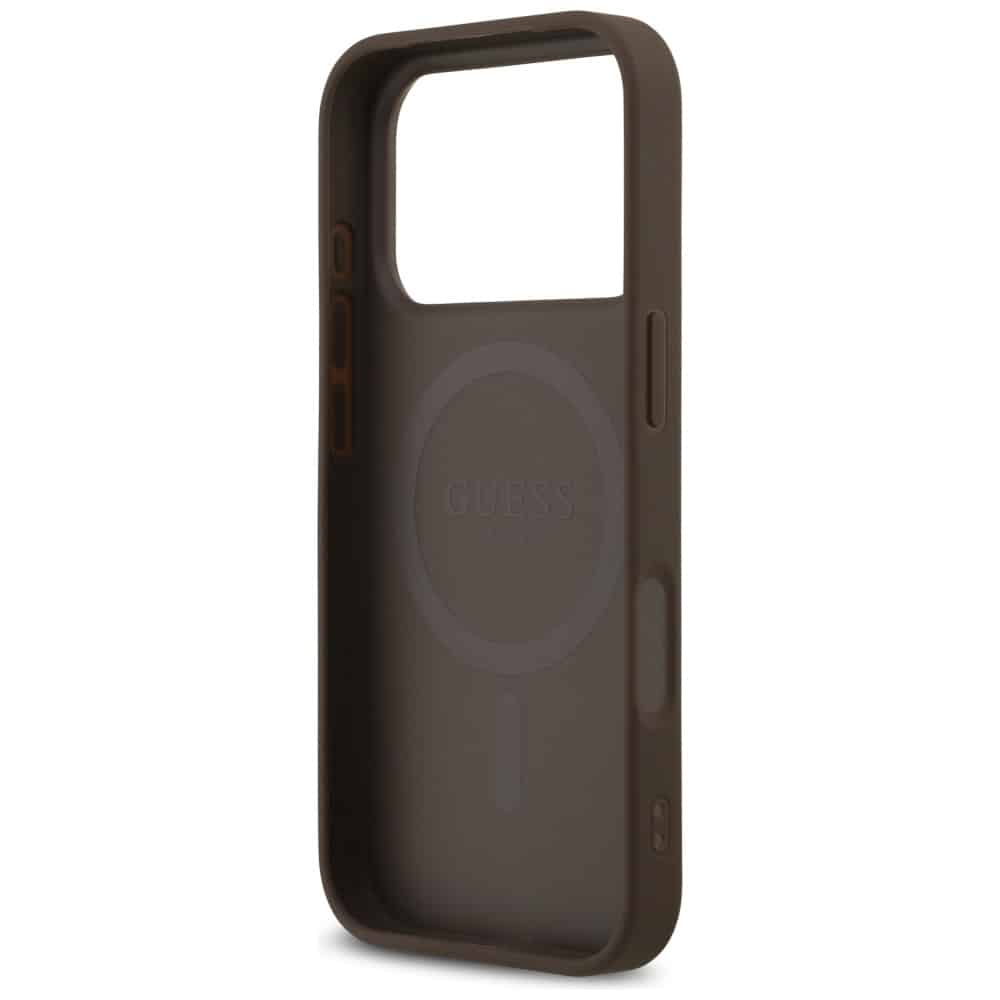 Guess Δερμάτινη Θήκη 4g Triangle Strass Magsafe Για iPhone 17 Pro Καφέ - Image 7