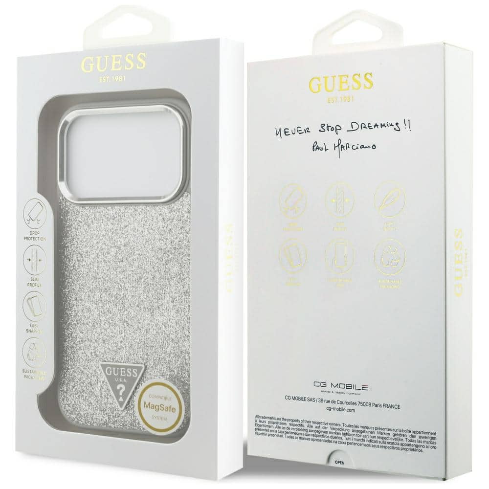 Guess Glitter Triangle - θήκη για Apple iPhone 17 Pro - Πολύχρωμο - Image 8