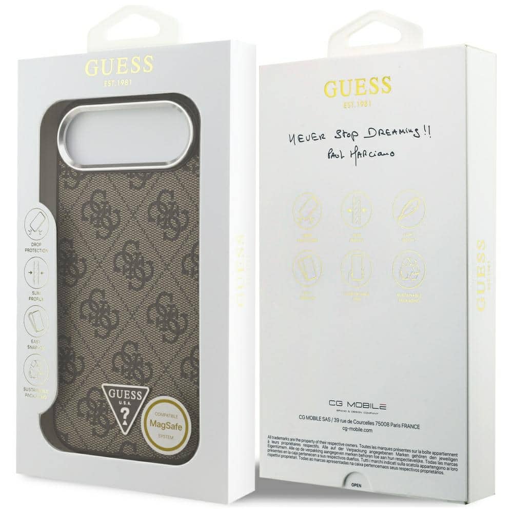 Guess 4G Triangle Logo MagSafe - θήκη για Apple iPhone Air - Καφέ - Image 8