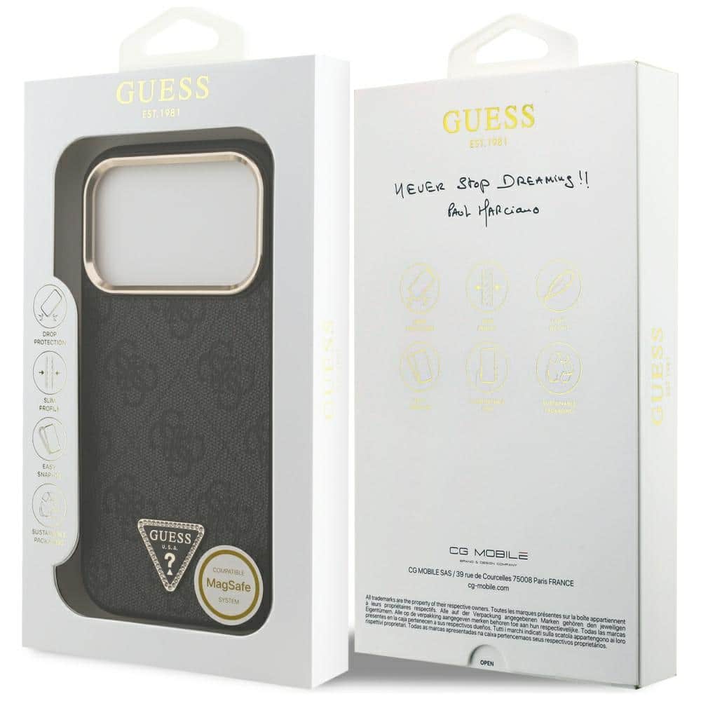 Guess 4G Triangle Logo MagSafe - θήκη για Apple iPhone 17 Pro - Μαύρο - Image 8