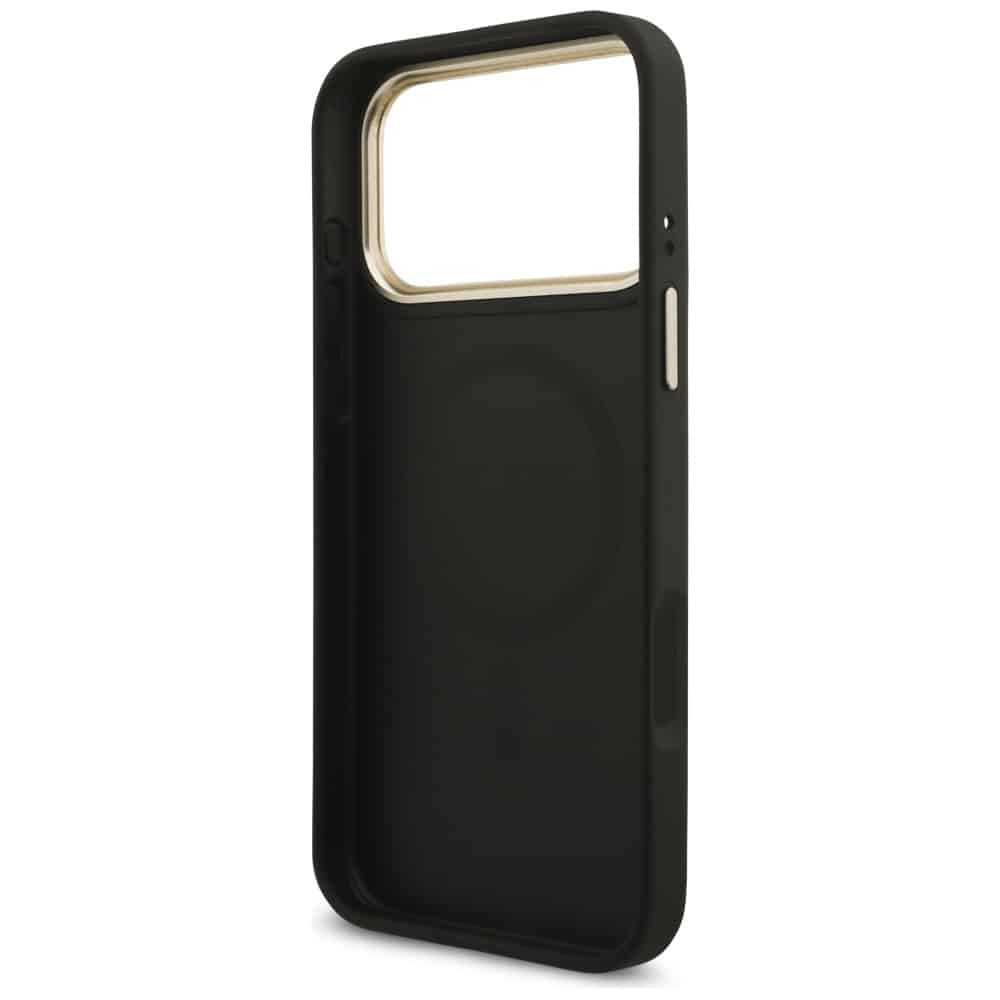 Θήκη Guess 4g Triangle Logo Magsafe Για iPhone 17 Pro Max Μαύρο Χρυσό - Image 7