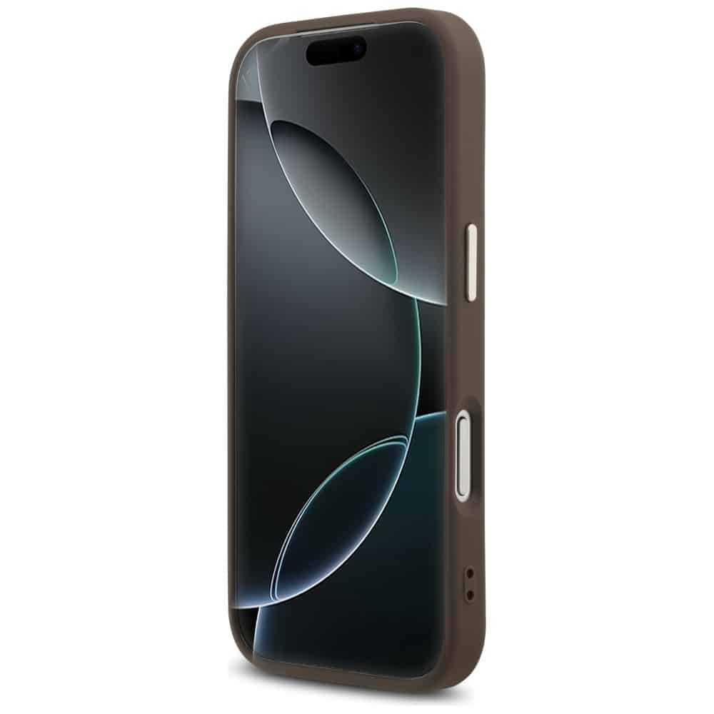 Θήκη Guess 4g Triangle Logo Magsafe Για iPhone 17 Pro Καφέ Χρυσό - Image 5
