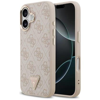Θήκη Guess 4g Triangle Logo Magsafe Για iPhone 17 Ροζ Χρυσό