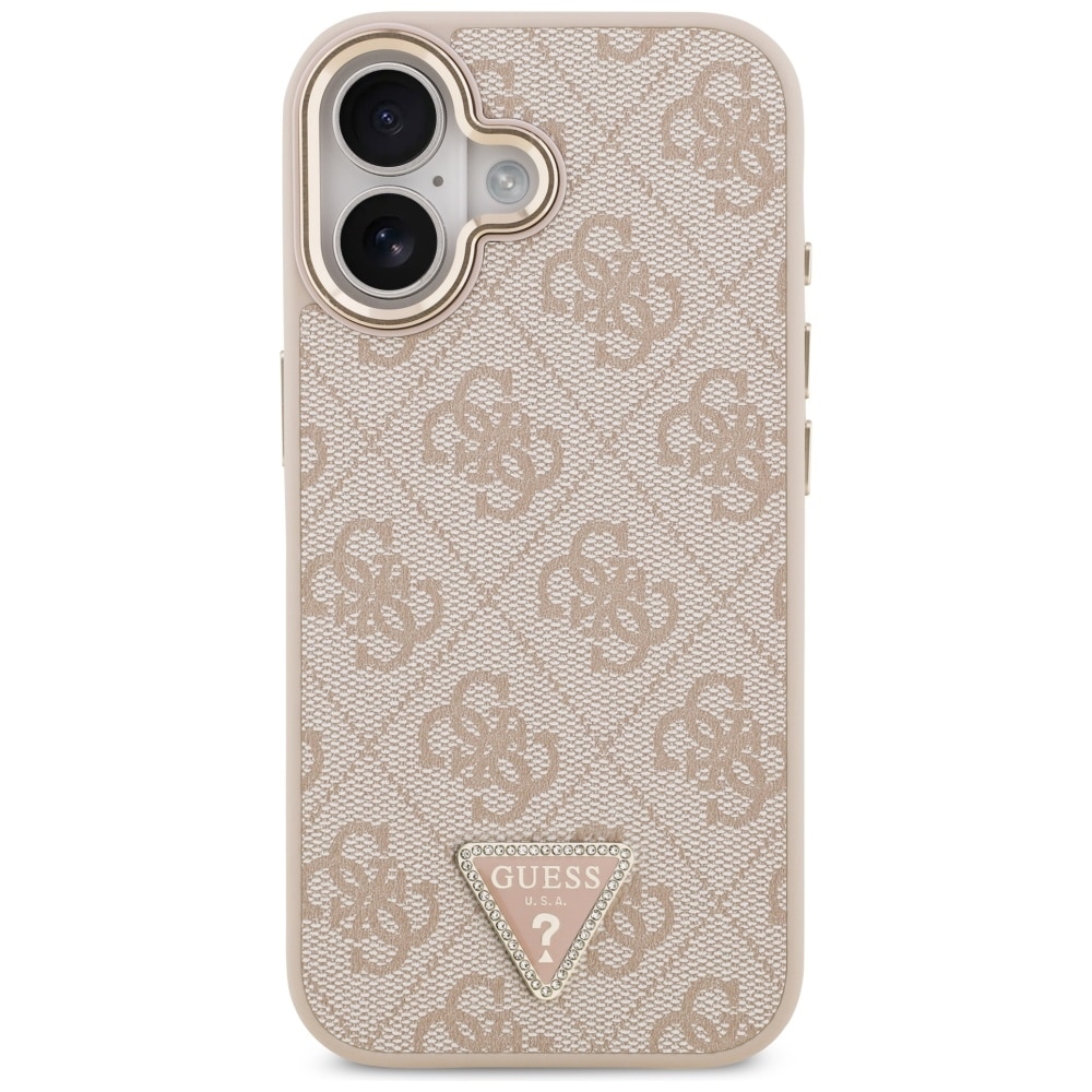Θήκη Guess 4g Triangle Logo Magsafe Για iPhone 17 Ροζ Χρυσό - Image 3