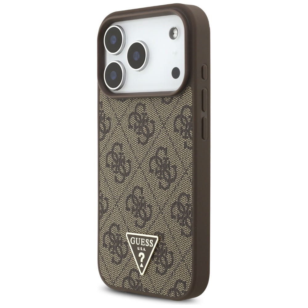 Θήκη Guess 4g Strap Triangle Logo Magsafe Για iPhone 17 Pro Καφέ - Image 3