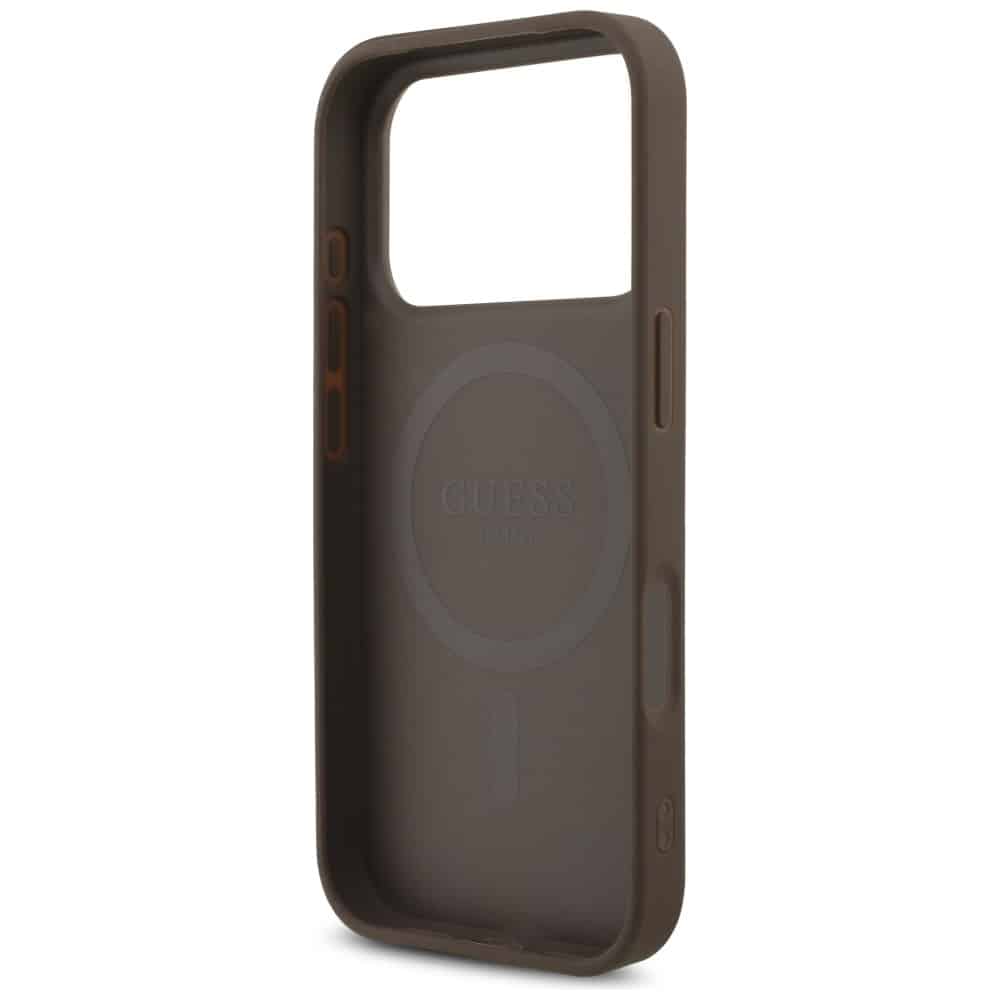 Θήκη Guess 4g Strap Triangle Logo Magsafe Για iPhone 17 Pro Καφέ - Image 7