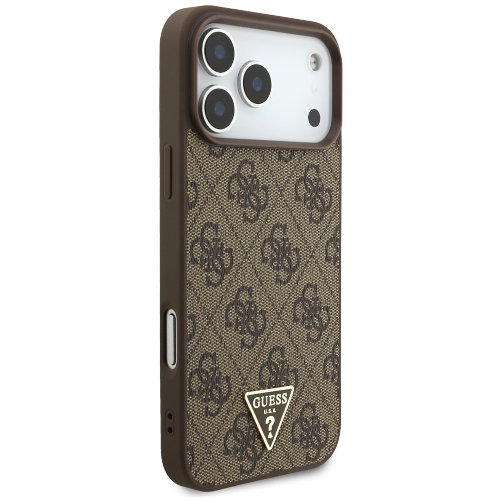 Θήκη Guess 4g Strap Triangle Logo Magsafe Για iPhone 17 Pro Max Καφέ - Image 4