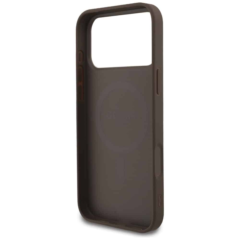Θήκη Guess 4g Strap Triangle Logo Magsafe Για iPhone 17 Pro Max Καφέ - Image 7