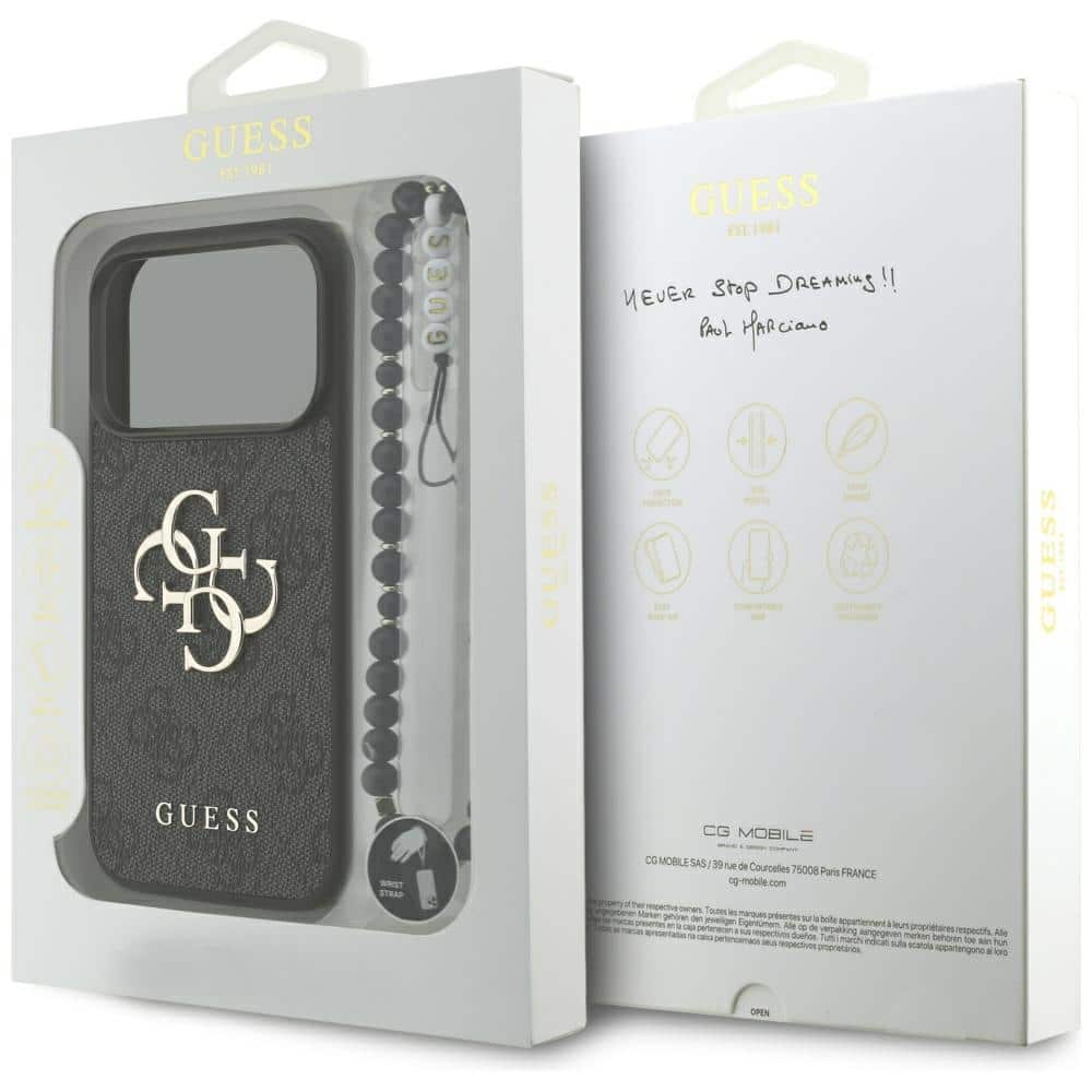 Θήκη Guess 4g Strap Με Κλασικό Λογότυπο Για iPhone 17 Pro - Μαύρη - Image 8