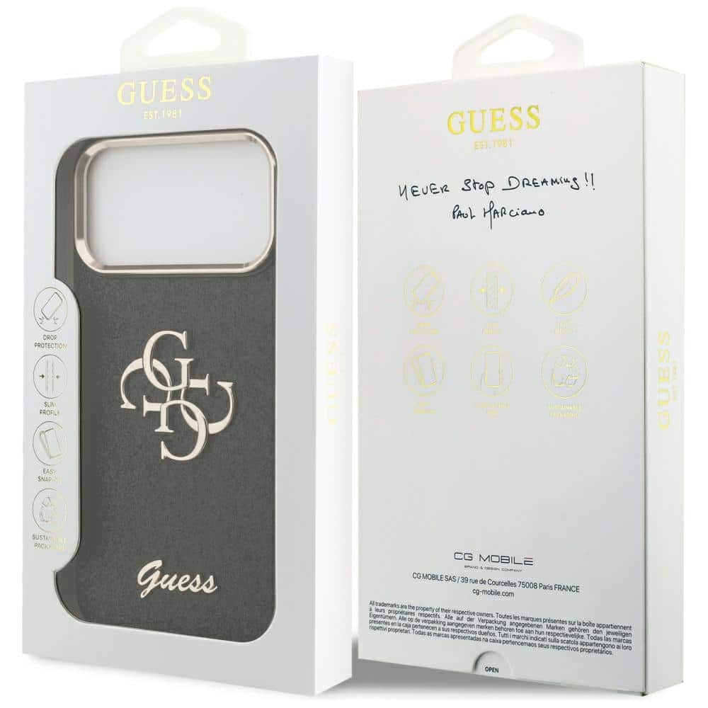 Guess Glitter Fixed Big - θήκη για Apple iPhone 17 Pro Max - Μαύρο - Image 8