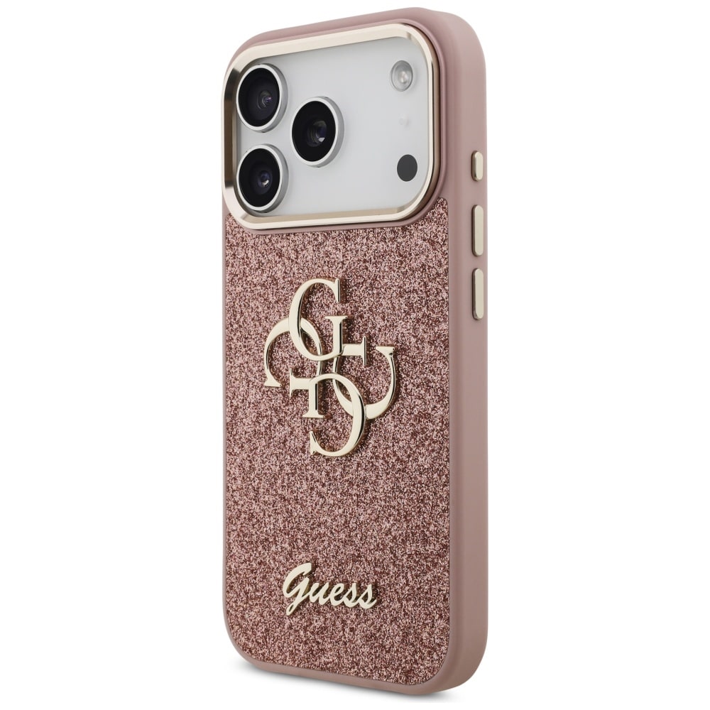 Guess Glitter Fixed Big - θήκη για Apple iPhone 17 Pro - Ροζ - Image 2