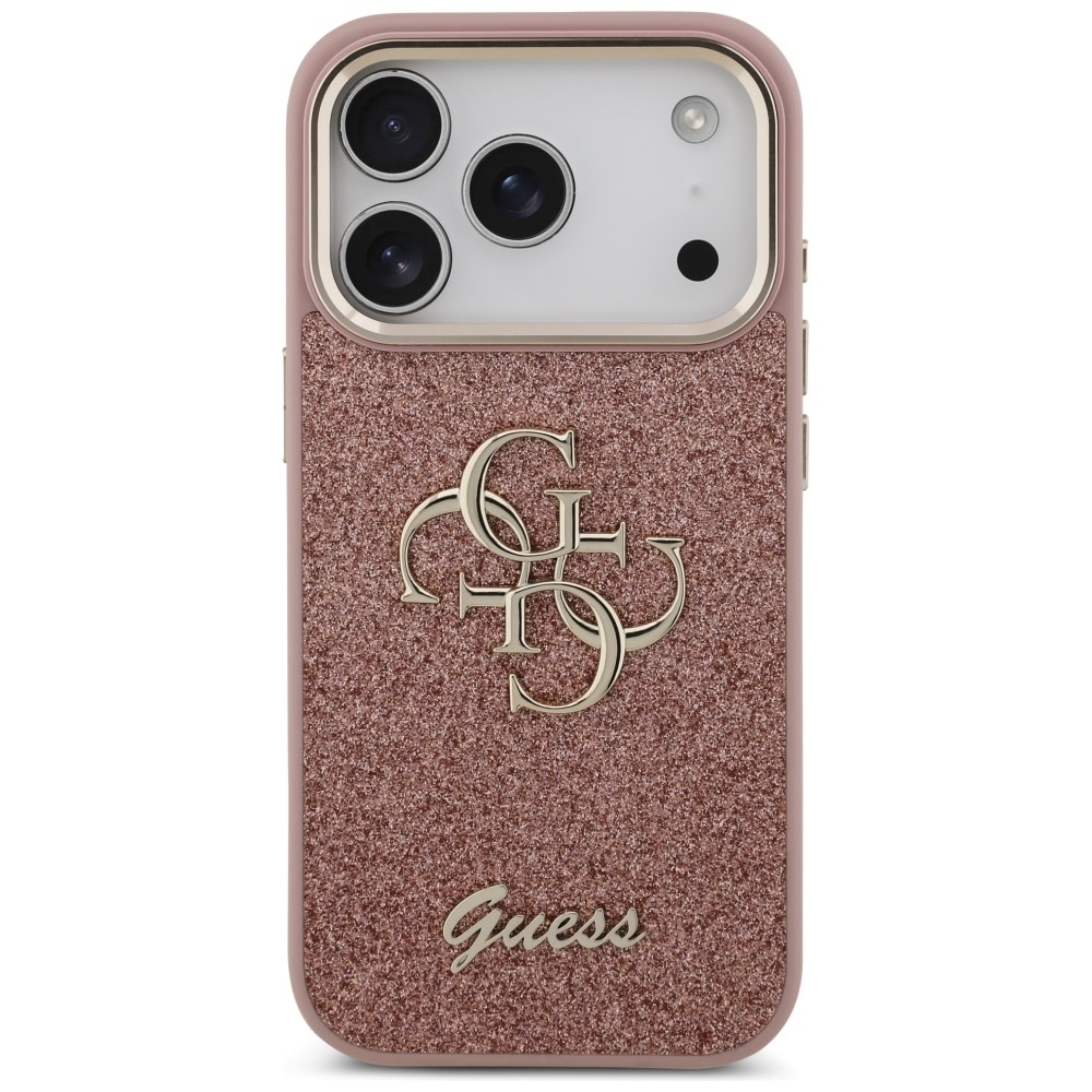 Guess Glitter Fixed Big - θήκη για Apple iPhone 17 Pro - Ροζ - Image 3