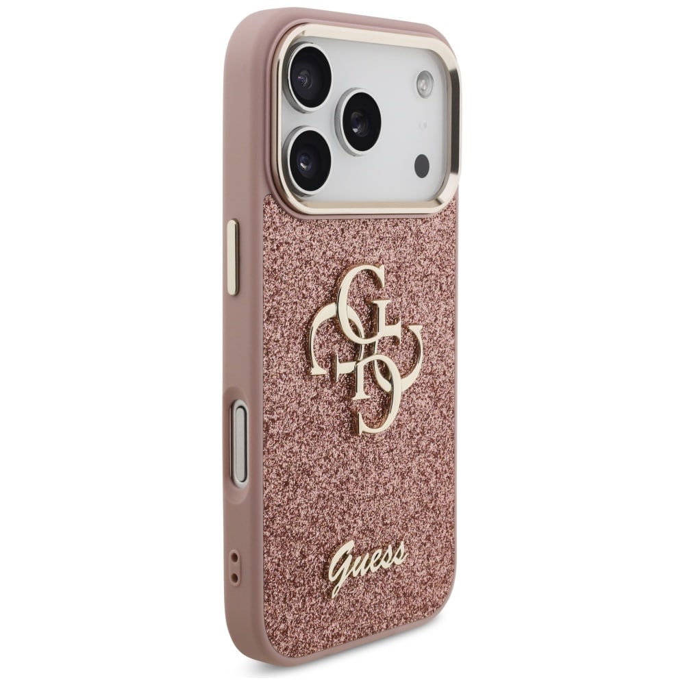 Guess Glitter Fixed Big - θήκη για Apple iPhone 17 Pro - Ροζ - Image 4