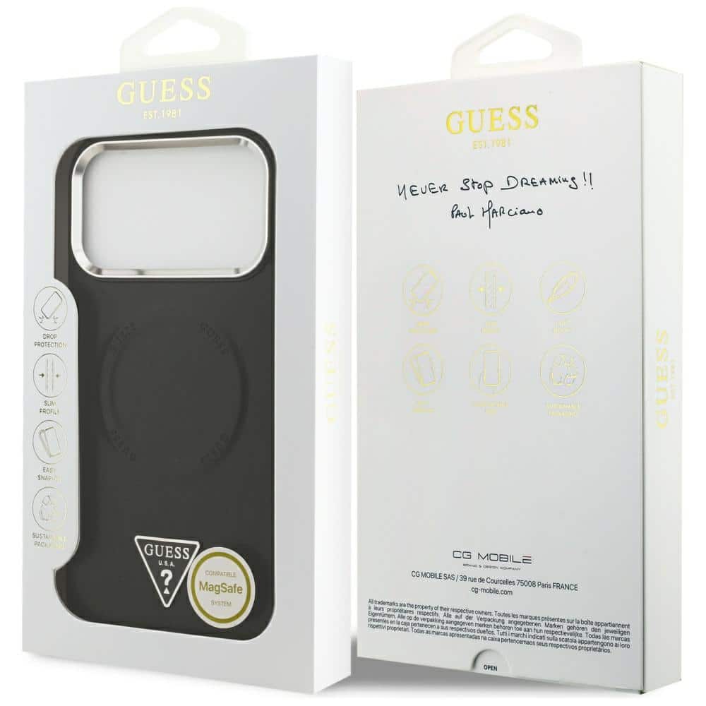 Guess Triangle Logo - θήκη για Apple iPhone 17 Pro - Μαύρο - Image 8