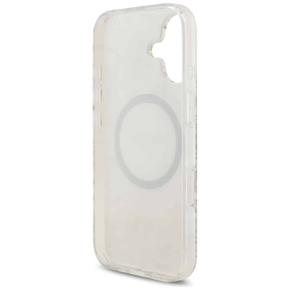Θήκη Guess Iml Flowers Electro Pearl Με Strap Magsafe Για iPhone 17 - Λευκή - Image 7