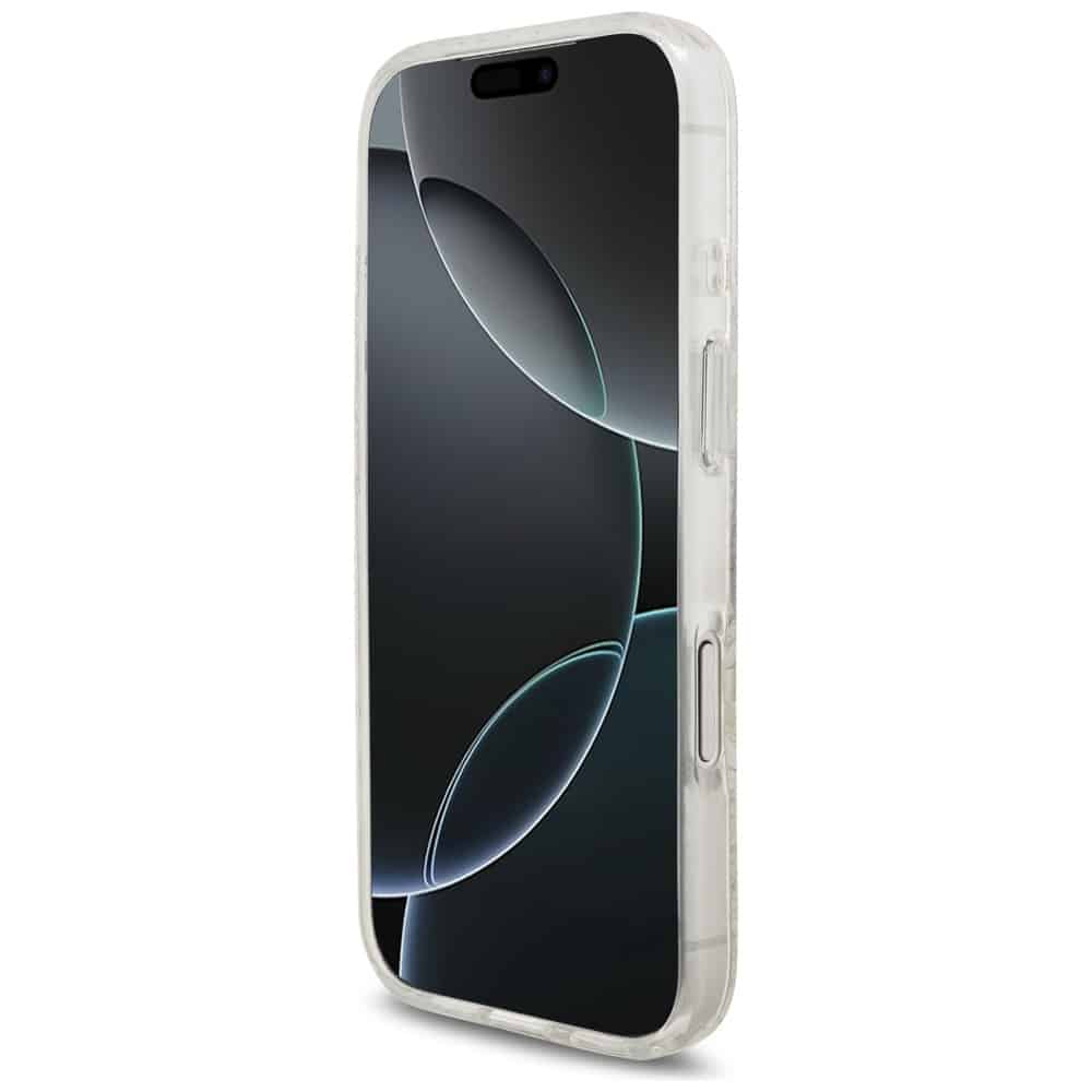 Guess IML Flowers Electro Pearl - θήκη για Apple iPhone 17 Pro - Λευκό - Image 5