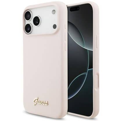 Guess Metal Logo - θήκη για Apple iPhone 17 Pro Max - Ροζ