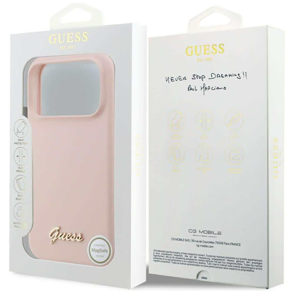Guess Metal Logo - θήκη για Apple iPhone 17 Pro Max - Ροζ - Image 8