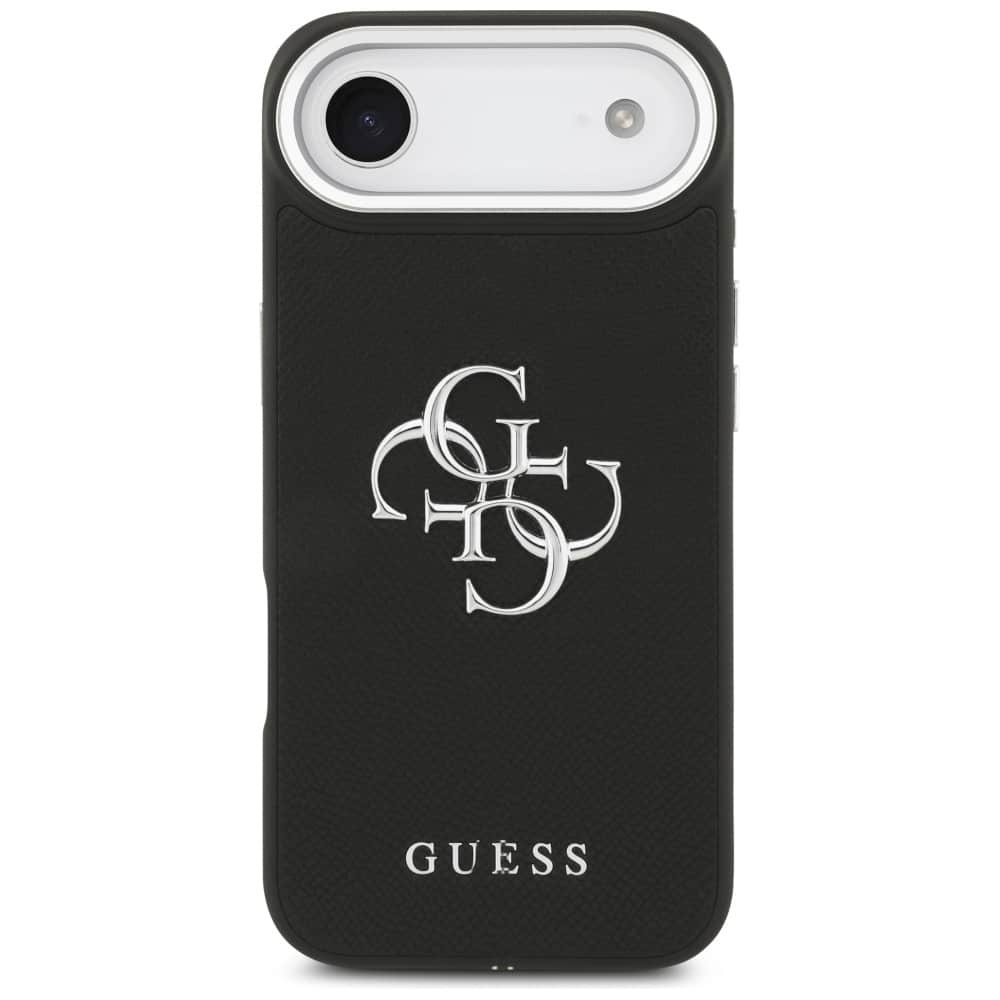 Θήκη Guess Grained Big 4g Classic Logo Για iPhone Air - Μαύρη - Image 3