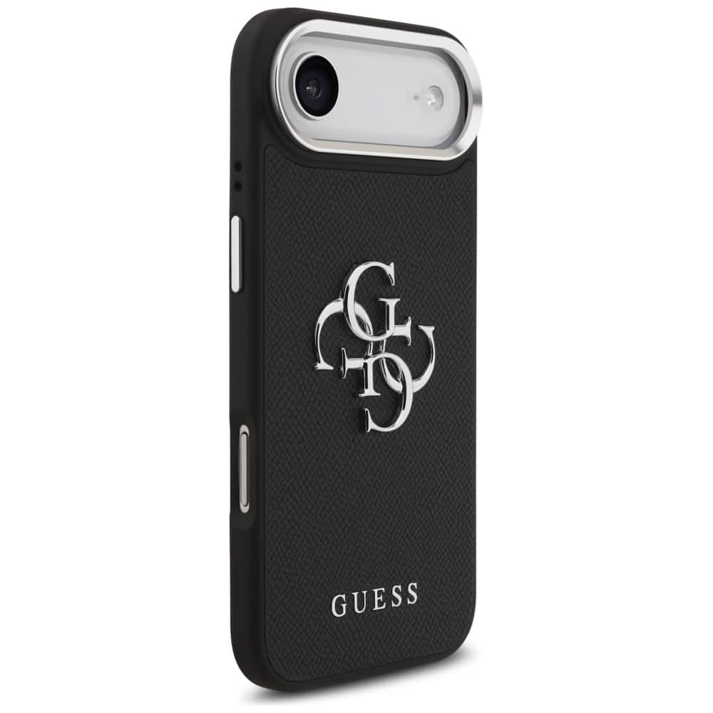 Θήκη Guess Grained Big 4g Classic Logo Για iPhone Air - Μαύρη - Image 4