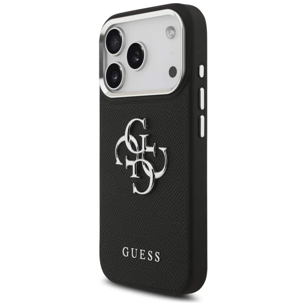 Guess Grained Big 4G Classic Logo - τζαμάκι για Apple iPhone 17 Pro - Μαύρο - Image 2