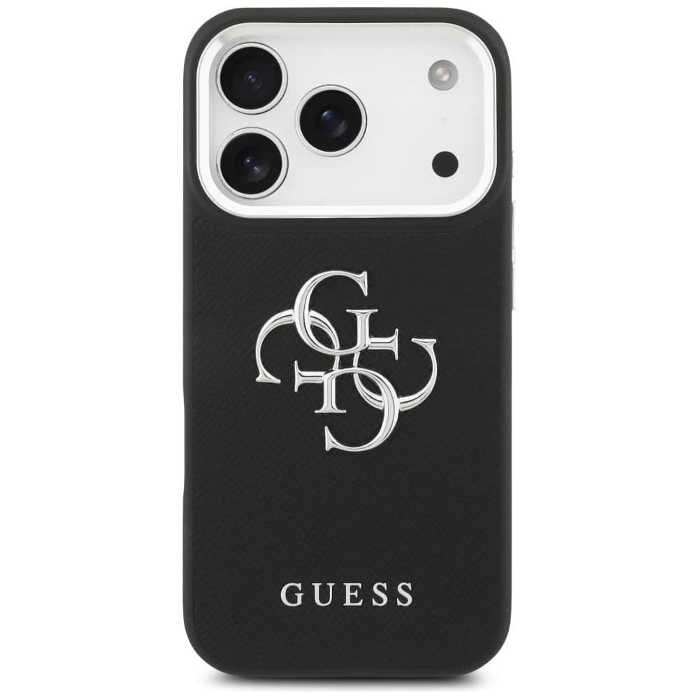 Guess Grained Big 4G Classic Logo - τζαμάκι για Apple iPhone 17 Pro - Μαύρο - Image 3