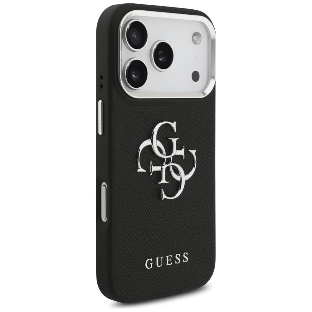 Guess Grained Big 4G Classic Logo - τζαμάκι για Apple iPhone 17 Pro - Μαύρο - Image 4