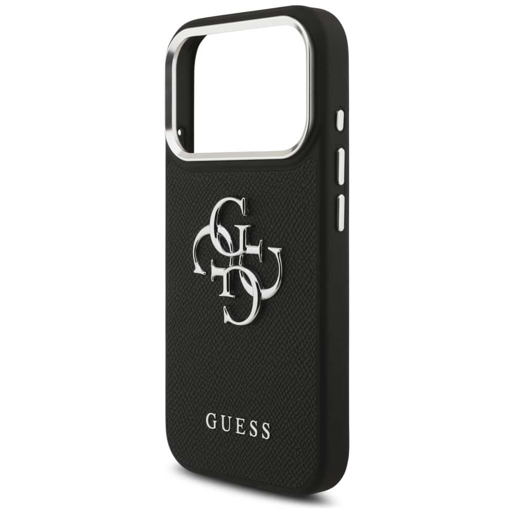 Guess Grained Big 4G Classic Logo - τζαμάκι για Apple iPhone 17 Pro - Μαύρο - Image 6