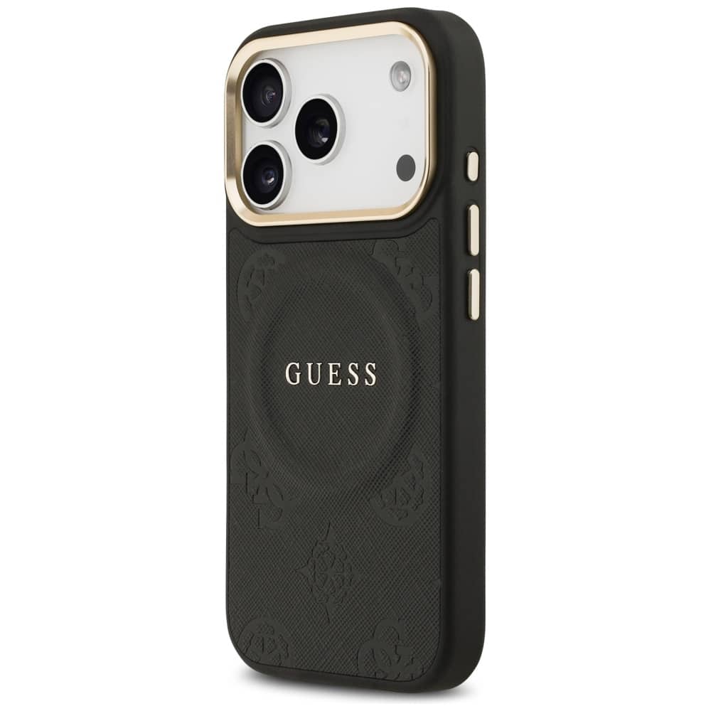 Θήκη Guess Peony Hot Stamp Magsafe Για iPhone 17 Pro Μαύρη - Image 2