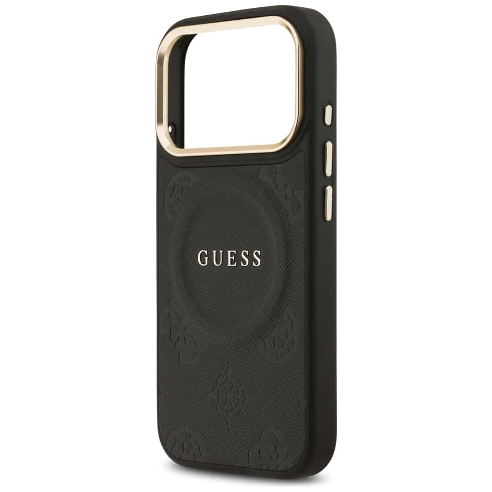 Θήκη Guess Peony Hot Stamp Magsafe Για iPhone 17 Pro Μαύρη - Image 6