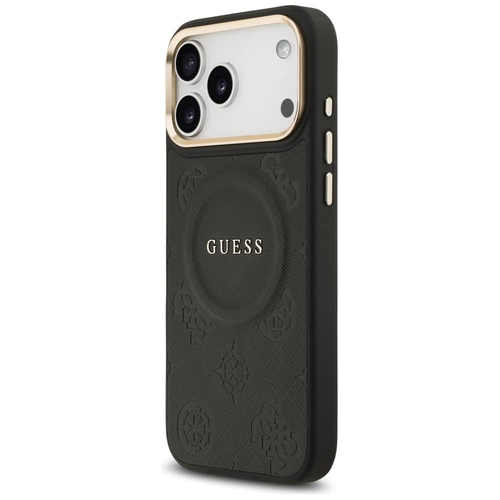 Θήκη Guess Peony Hot Stamp Magsafe Για iPhone 17 Pro Max - Μαύρη - Image 2