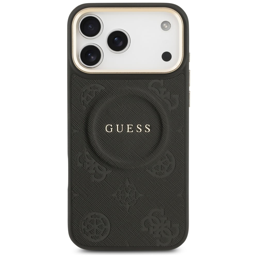 Θήκη Guess Peony Hot Stamp Magsafe Για iPhone 17 Pro Max - Μαύρη - Image 3
