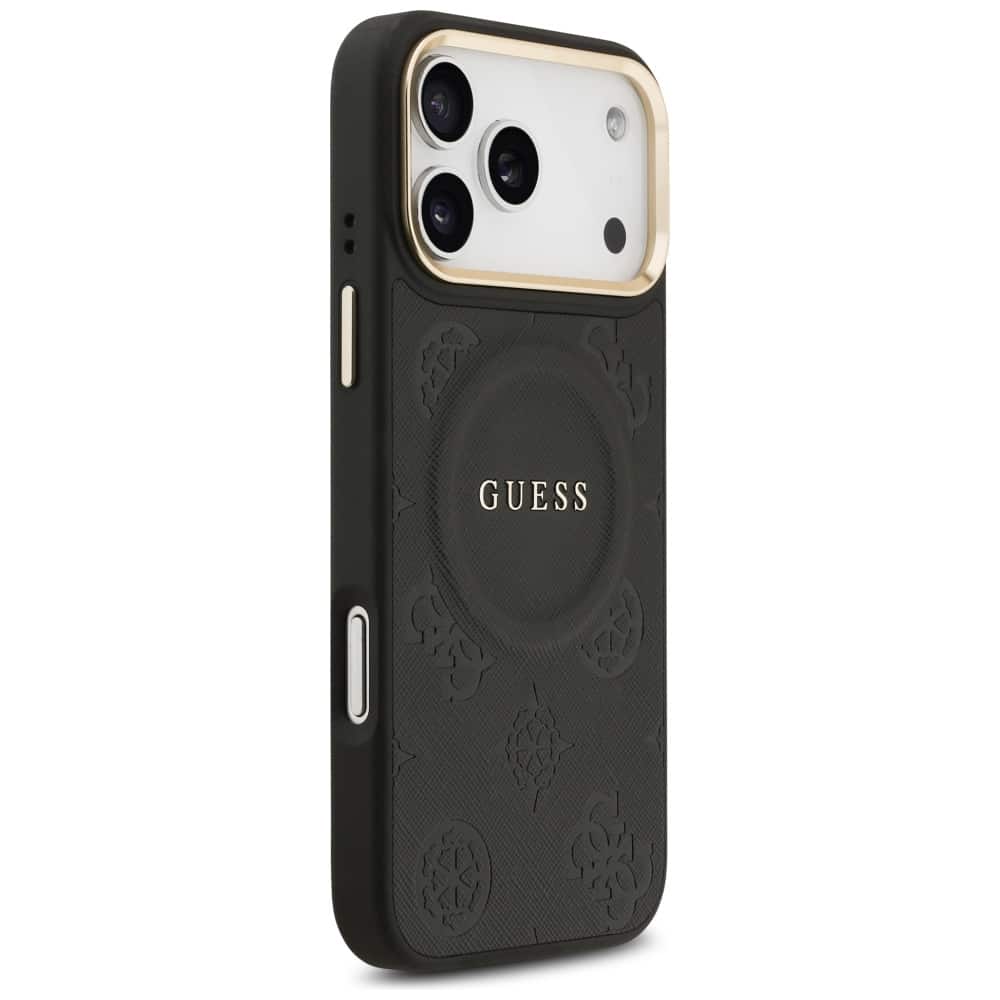 Θήκη Guess Peony Hot Stamp Magsafe Για iPhone 17 Pro Max - Μαύρη - Image 4