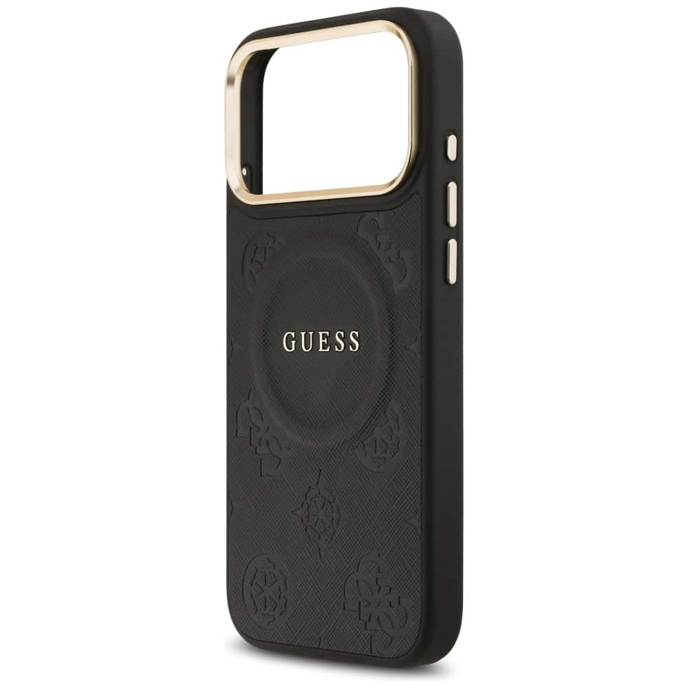 Θήκη Guess Peony Hot Stamp Magsafe Για iPhone 17 Pro Max - Μαύρη - Image 6