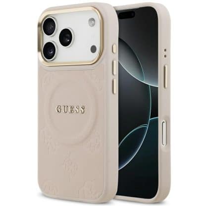 Θήκη Guess Peony Hot Stamp Magsafe Για iPhone 17 Pro Ροζ