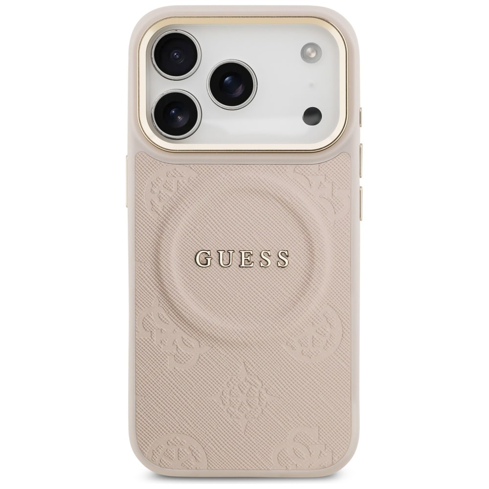 Θήκη Guess Peony Hot Stamp Magsafe Για iPhone 17 Pro Ροζ - Image 3