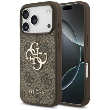 Guess Big Metal Logo - θήκη για Apple iPhone 17 Pro - Καφέ