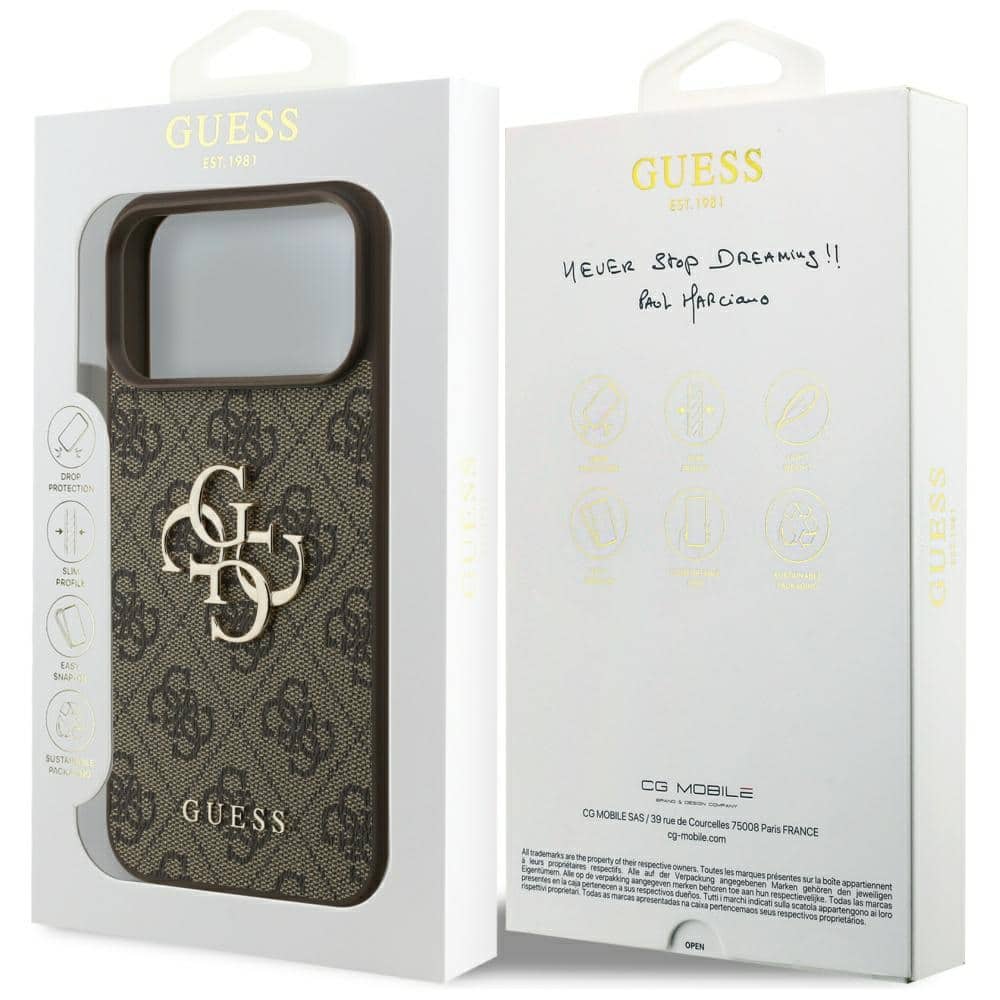Guess Big Metal Logo - θήκη για Apple iPhone 17 Pro Max - Καφέ - Image 8