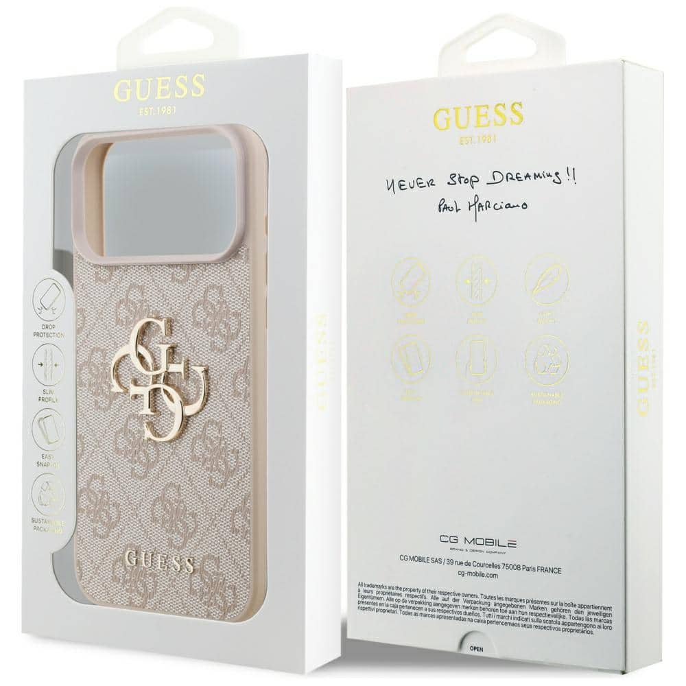 Guess Big Metal Logo - θήκη για Apple iPhone 17 Pro Max - Ροζ - Image 8