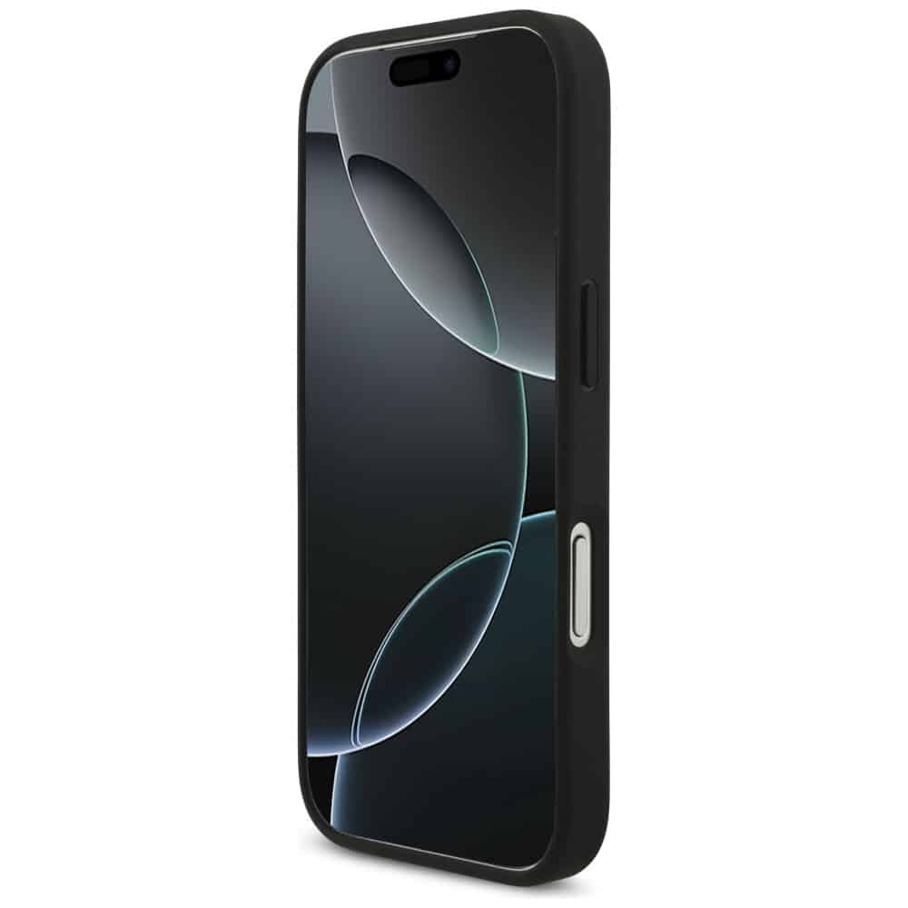 Θήκη Guess Grained Big 4g & Κλασικό Λογότυπο Για iPhone 17 Pro Μαύρη - Image 5
