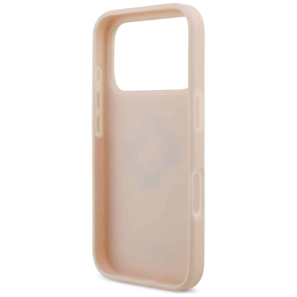 Θήκη Guess Grained Big 4g & Κλασικό Λογότυπο Για iPhone 17 Pro - Ροζ - Image 7